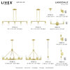Lansdale 3 Light Satin Brass Linear Chandelier