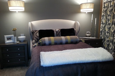 Inspiration for a transitional bedroom remodel in Other