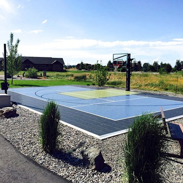 SnapSports® Home Game Court - The Ultimate Backyard Sports Zone