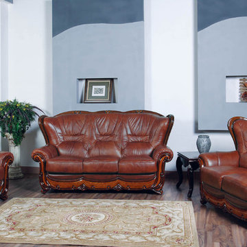 100 Traditional Sofa Set (Sofa, Loveseat and Chair)