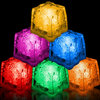 Set of 12 Led Light Up Ice Cubes in Random Colors and Some Random Flashing