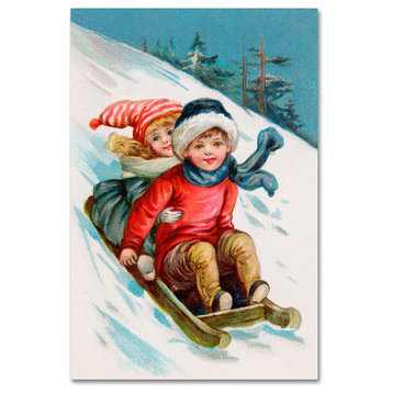 "Vintage Xmas 1" by Vintage Apple Collection, Canvas Art