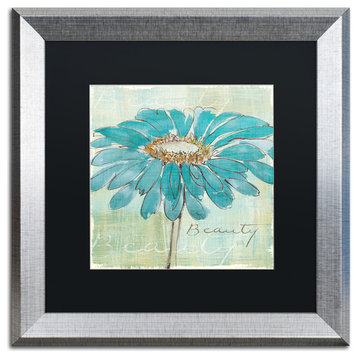 'Spa Daisies I' Silver Framed Canvas Art by Chris Paschke