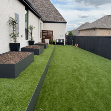 Artificial Turf Raised Planter Beds