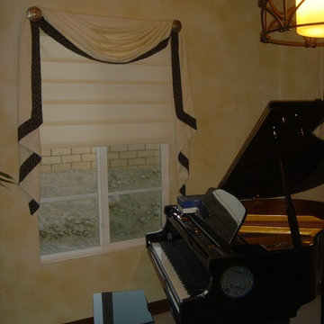 Beautiful Valance Over A Roman Shade
