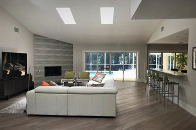 Inspiration for a living room remodel in Tampa