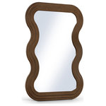 Meridian Furniture - Bellagio Oak Veneer Mirror, Brown - Indulge in the allure of the Brown Oak Veneer Bellagio Mirror by Meridian Furniture. Its captivating design and luxurious Brown Oak Veneer elevate any space with effortless elegance. Crafted with precision and durability in mind, this stunning piece becomes the focal point of gatherings, fostering moments of connection and warmth. Embrace sophistication and style with the Bellagio Mirror, a testament to exquisite taste and timeless beauty.