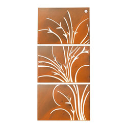 Swirl Grass - Metal Wall Art