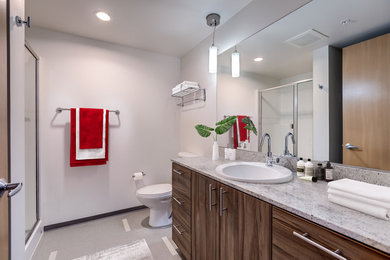 Inspiration for a modern bathroom remodel in Other