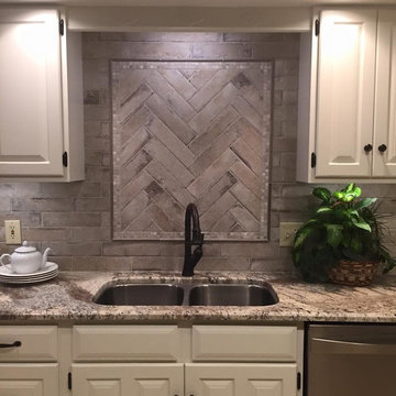 Chevron Kitchen Backsplash