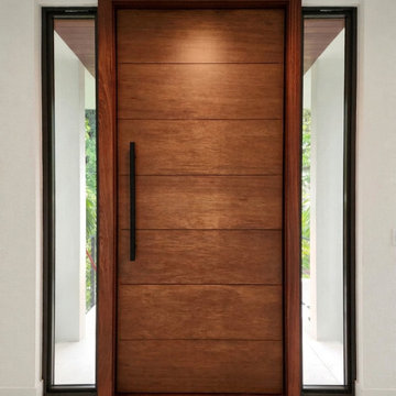Architectural Mahogany Entry with Advanced 5-Point Lock System
