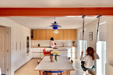 Scandi dining room in London.