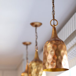Moroccan Inspired Hammered Pendants - Lighting