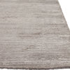 Solids/ Handloom Solid Pattern Wool/ Art Silk Gray/ Area Rug, Gray/, 3'6" X 5'6"