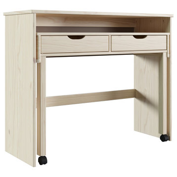 Cary Extendable Console Desk Natural