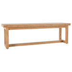 Kosas Home - Fenmore Dining Bench Natural by Kosas Home - Minimalist design and a natural finish give this bench a laid-back, timeless appeal to suit any decor. Ideal for seating family and friends, this piece boasts a classic look that enhances any style while its solid wood construction adds lasting durability.