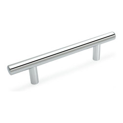 Cosmas - Cosmas 305-4CH Polished Chrome Euro Style Bar Pull - Cabinet And Drawer Handle Pulls