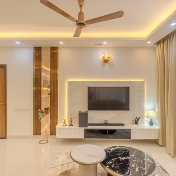 Shashikant & Alekhya's 3BHK Home Interior at Brigade Cornerstone Utopia