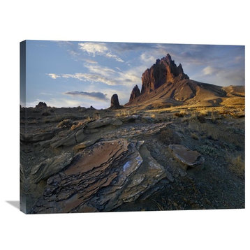 "Shiprock, The Basalt Core Of An Extinct Volcano, New Mexico" Artwork, 32" x 24"