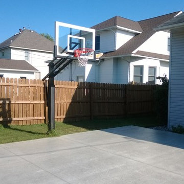 Brian M's Pro Dunk Silver Basketball System on a 25x30 in Lewiston, MN