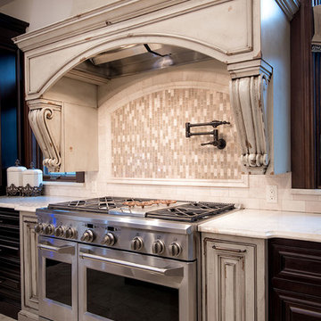 Elegantly Handsome Kitchen with Dark Finish