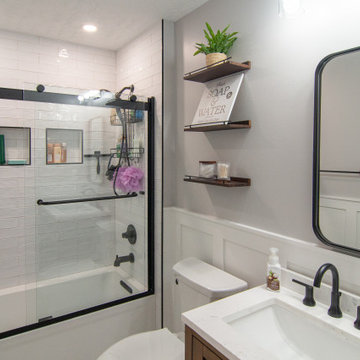 Traditional Style Master Bath With Walk-In Shower & Stand Alone Tub
