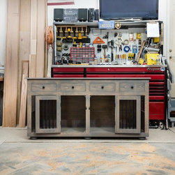 XL Double Kennel with Drawers - Dog Kennels And Crates