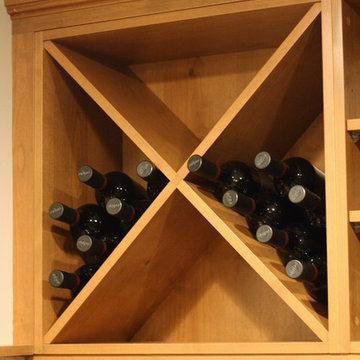 Knotty Alder Wet Bar - Okotoks