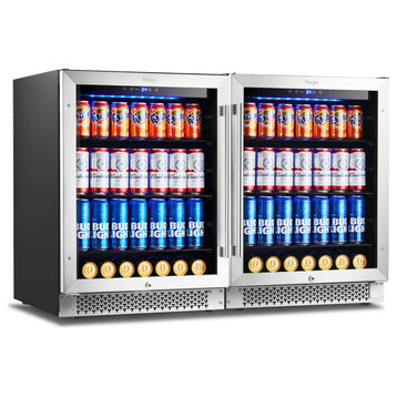 Yeego 48"  Dual Zone Beverage Cooler Side-by-Side Refrigerator Built-In