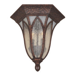 Designers Fountain - Berkshire 2-Light Outdoor Flush Mount Burnished Antique Copper Clear and - Outdoor Flush-mount Ceiling Lighting
