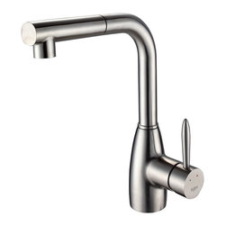 Kraus KPF-2140 Single Lever Stainless Steel Pull Out Kitchen Faucet - Kitchen Faucets