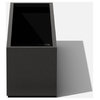 Metallic Series Window Box Planter, Black, 36"