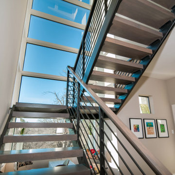Milgard Black Fiberglass and Aluminum Windows and Doors - TX Lake House