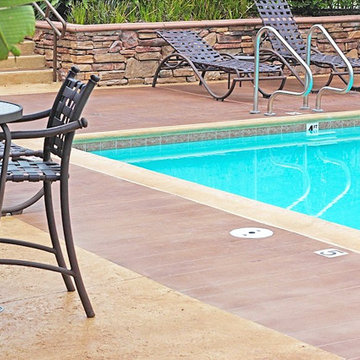 Stamped Concrete Pool Deck