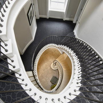 A Modern Yet Classical Villa With Curved Bay and Elliptical Staircase