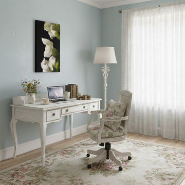 Single Snap Dragon Bloom Shabby Chic Style Wall Art