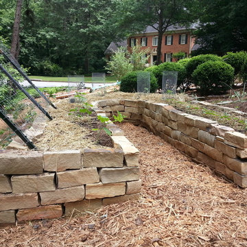 Rock Raised Veggie Garden Bed