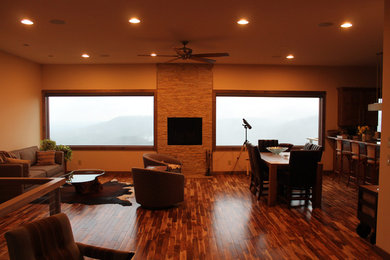 Family room - modern family room idea in Atlanta