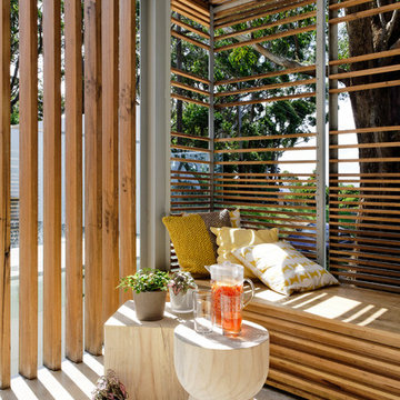 Sitting area near pool - Avoca Weekender - Avoca Beach House at Avoca Beach
