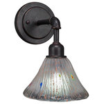 Toltec Lighting - Toltec Lighting 181-DG-451 Vintage - 7" One Light Wall Sconce - Vintage Wall Sconce Shown In Aged Silver Finish With 7" Italian Bubble Glass.Assembly Required: TRUE Shade Included: TRUE Warranty: 1 Year* Number of Bulbs: 1*Wattage: 60W* BulbType: Medium Base* Bulb Included: No