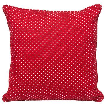 Parkland Collection Transitional Checkered White 18" x 18" Pillow