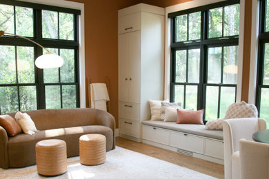Inspiration for a transitional home office remodel in Milwaukee