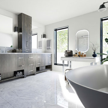 Bathroom Remodel | Mid-Century Modern Citronia Bathroom