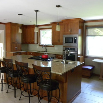 This Kitchen has a cozy little nook to enjoy coffee, read the paper or study.