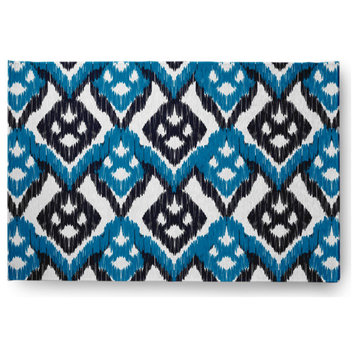 Hipster Soft Chenille Area Rug, Teal-Navy, 2'x3'
