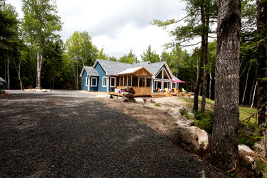 Example of an arts and crafts exterior home design in Other