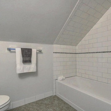 Attic bathroom gets a classic renovation on a budget