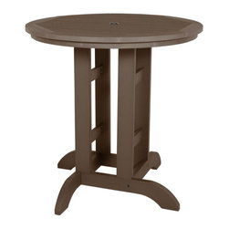 Highwood USA - Round Counter-Height Dining Table, 36'' - Outdoor Pub And Bistro Tables