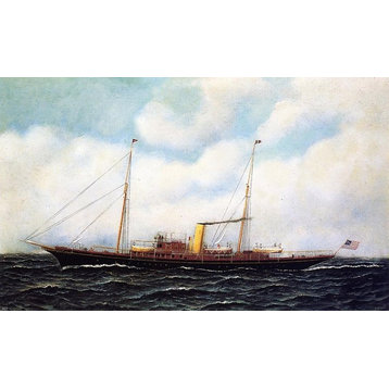 Antonio Jacobsen Steamship Riviera, 18"x27" Wall Decal Print