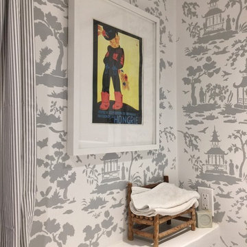 Stencil Bathroom in Larchmont